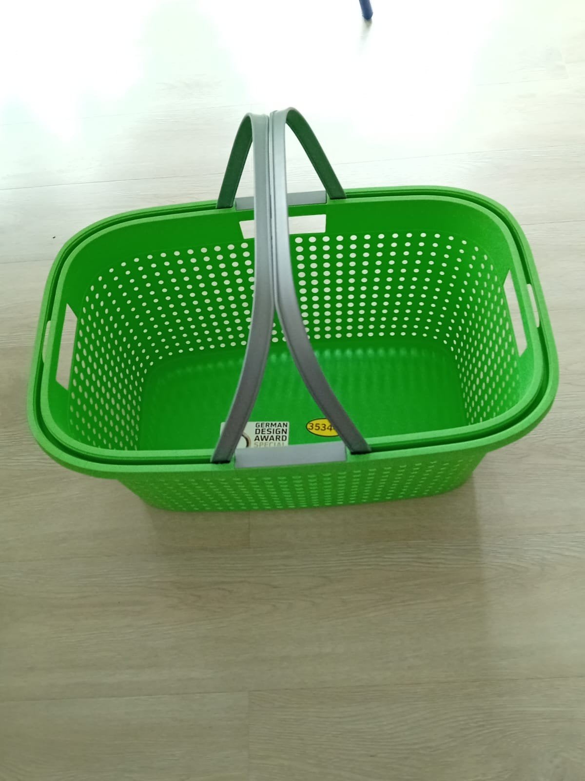 Groene mand - Nieuw, Huis en Inrichting, Groen, Kunststof, Ophalen of Verzenden, Zo goed als nieuw