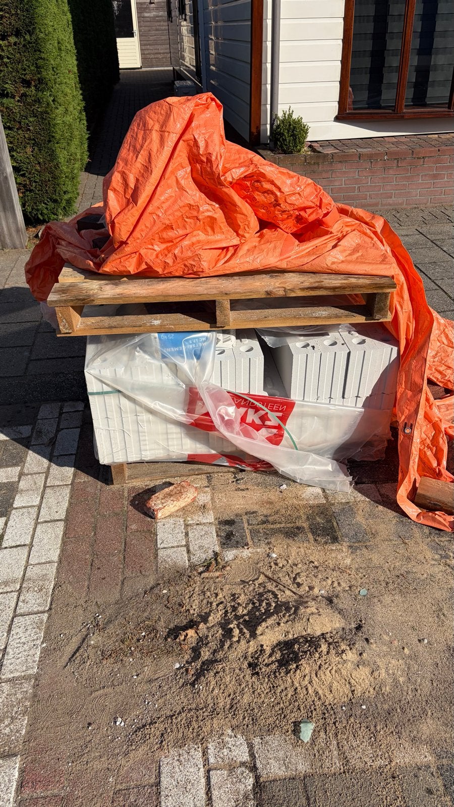 40 Nieuwe Beton Metselblokken 20x40x10 cm, Ophalen of Verzenden, Nieuw, Beton