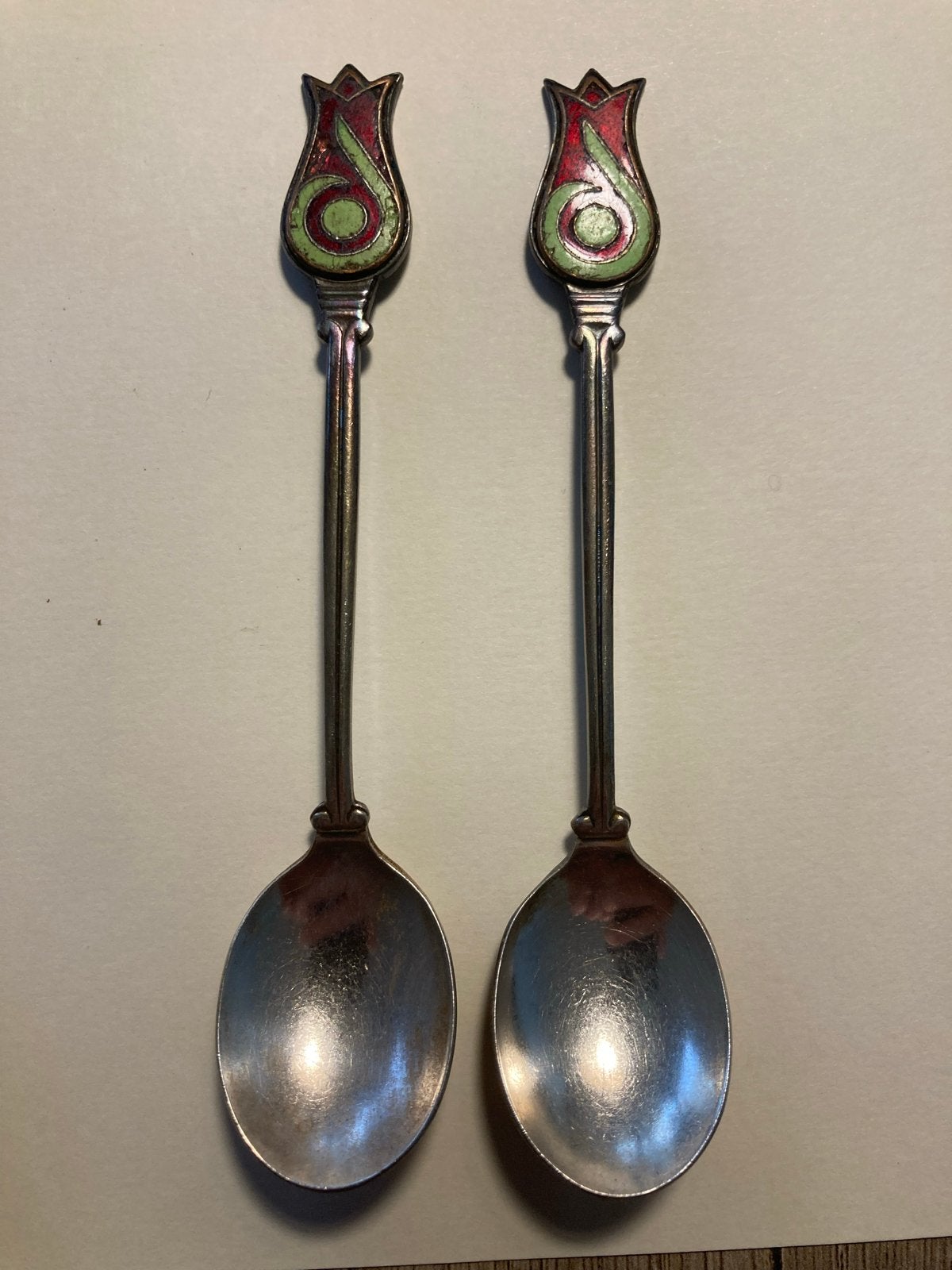 Set van 2 Floriade lepels met tulp design, Ophalen of Verzenden