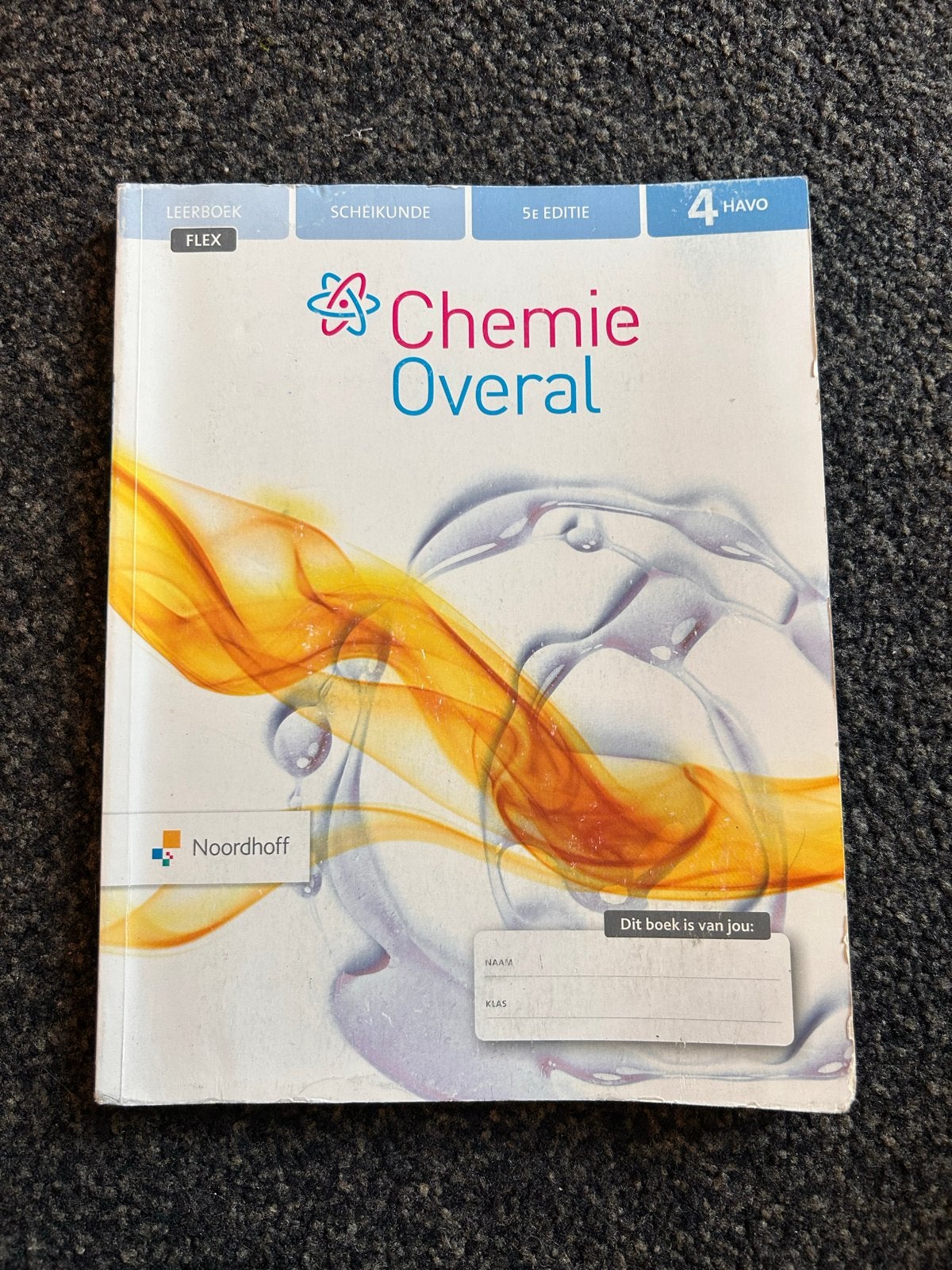 Chemie Overal 4 HAVO Leerboek - 5e editie, Boeken, Ophalen of Verzenden, Gelezen, HAVO, Scheikunde