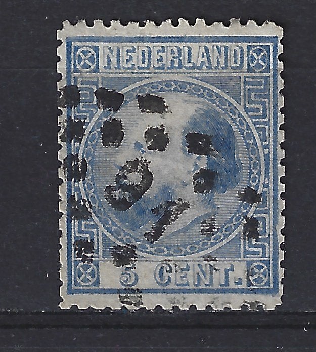 NVPH Nederland 7 puntstempel 91 Rotterdam Willem III 1867, Postzegels en Munten, Ophalen of Verzenden, T/m 1940, Gestempeld