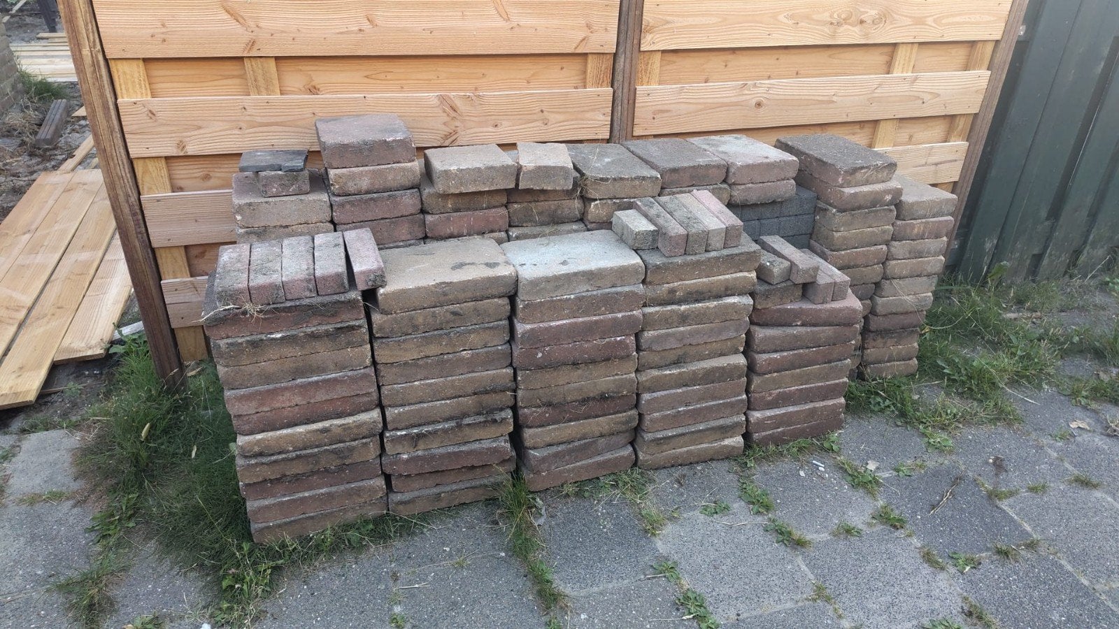 Gebruikte terrastegels en klinkers, Tuin en Terras, Ophalen, Gebruikt, Klinkers, 10 m² of meer