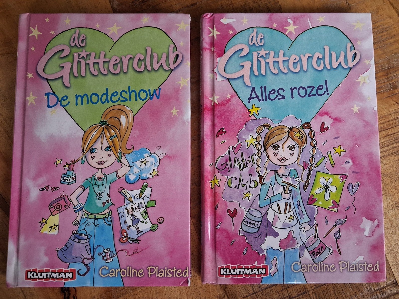 De Glitterclub - Alles roze ! & De modeshow  - Kluitman, Boeken, Ophalen of Verzenden, Caroline Plaisted, Fictie algemeen
