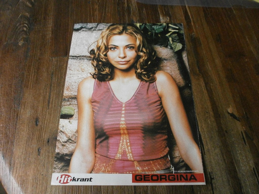 leuke a4 poster Georgina Verbaan, Verzenden, Zo goed als nieuw, A4 of kleiner, Film en Tv