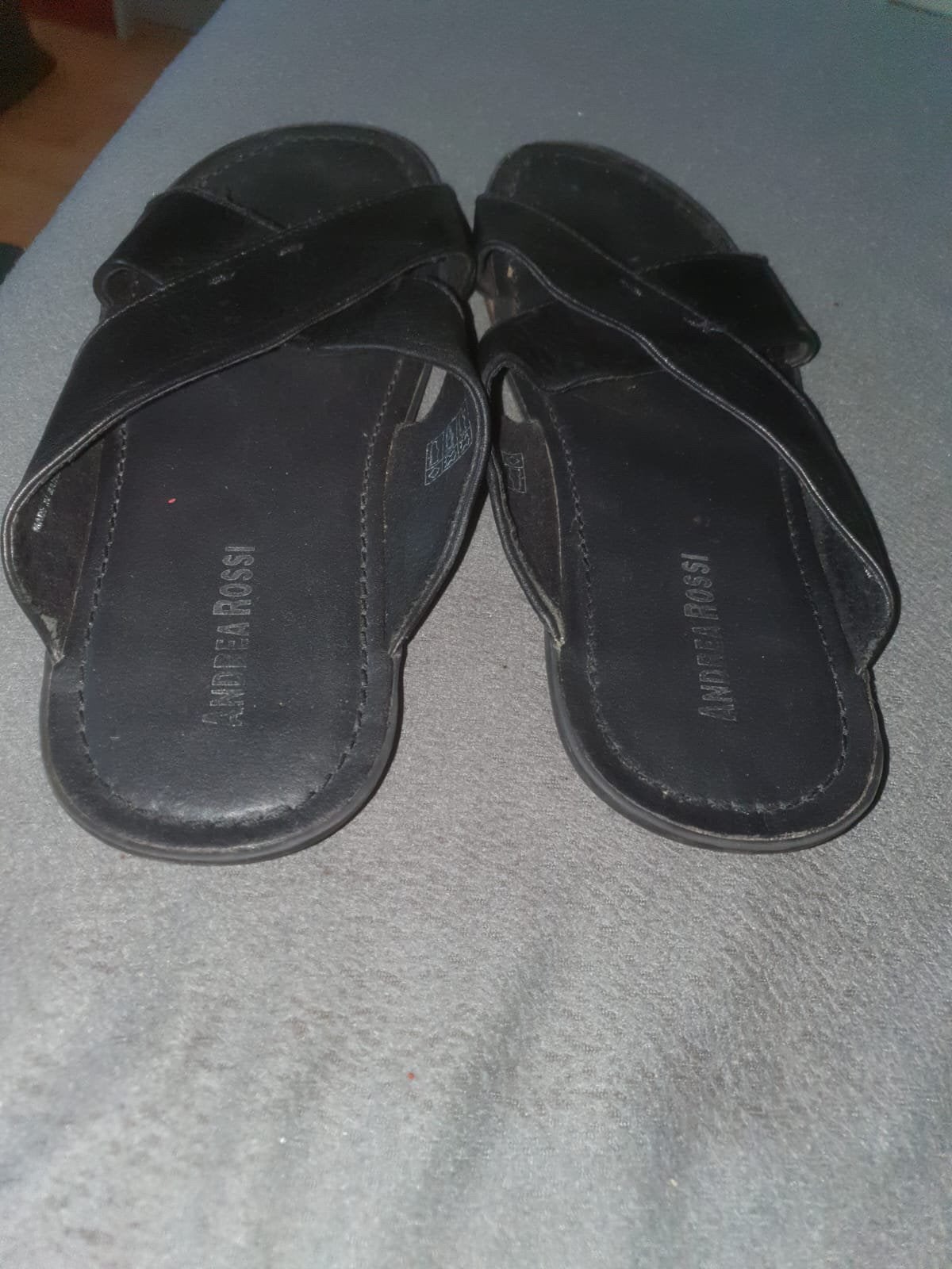 Flipflop slipper 41 heren leer, Kleding | Heren, Schoenen, Zwart, Ophalen of Verzenden, Zo goed als nieuw, Pantoffels of Sloffen