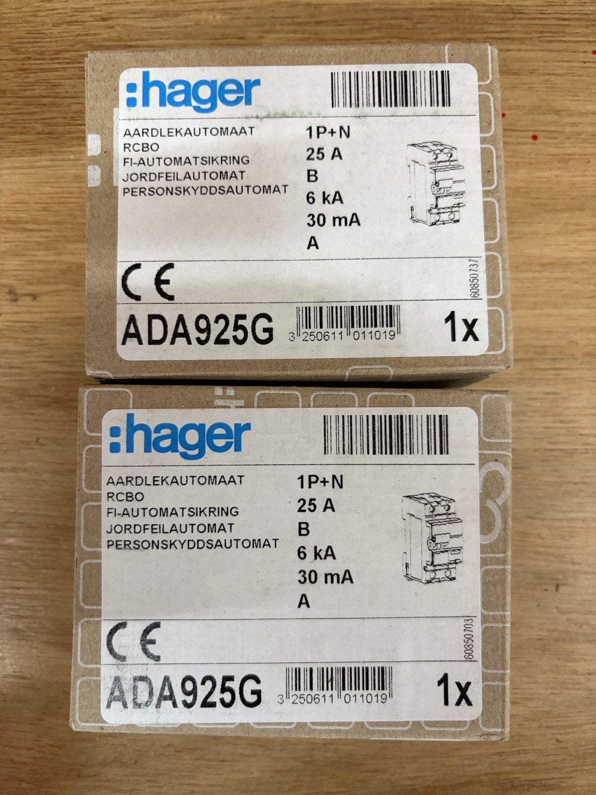 Div hager aardlekautomaten b16/ b20/ b25, Ophalen of Verzenden, Nieuw, Overige typen