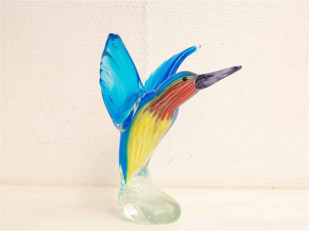 murano glazen vogel beeldje 24759, Verzamelen, Ophalen of Verzenden, Gebruikt, Dier