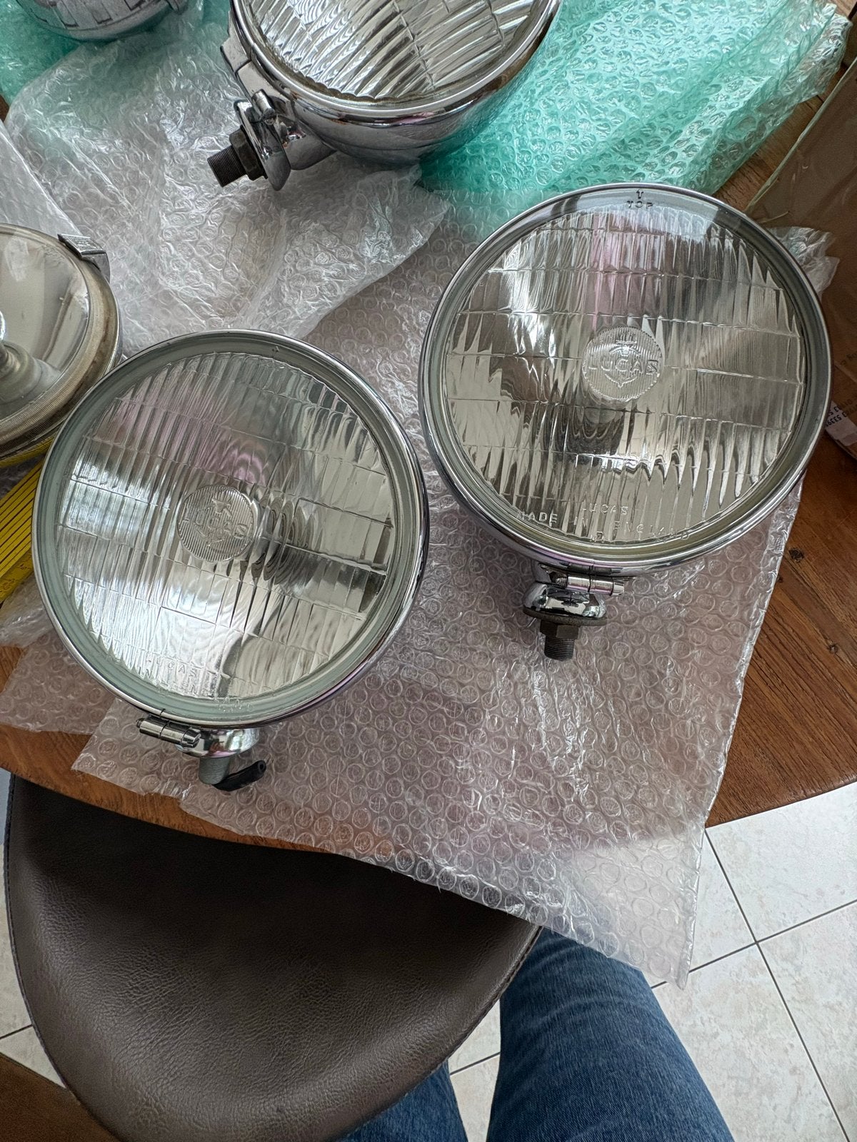 Set originele Lucas mistlampen, Ophalen of Verzenden, Gebruikt, Oldtimer onderdelen