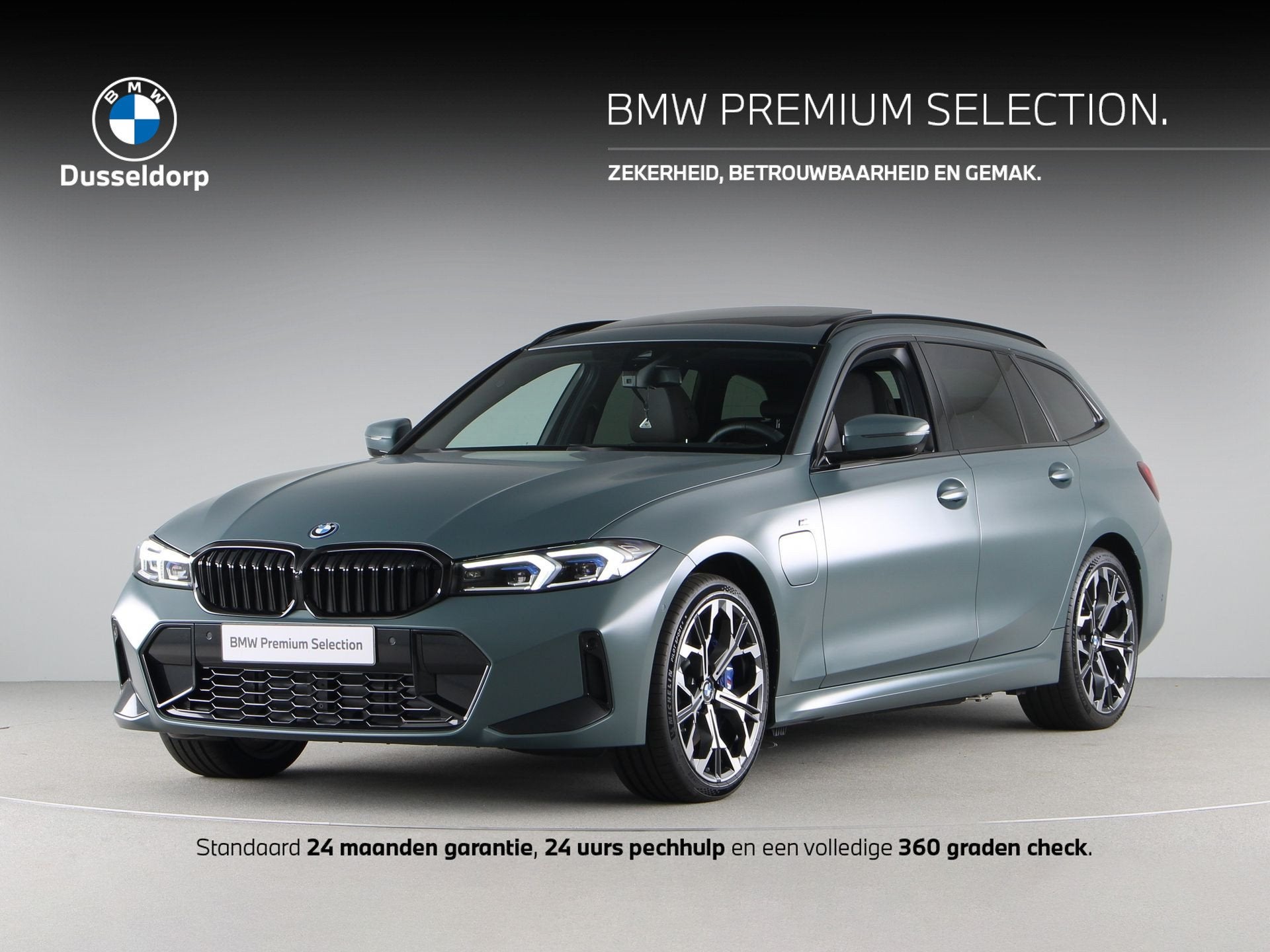 BMW 3 Serie 330e Touring xDrive M-Sport SoH 100% (bj 2025), Auto's, Gebruikt, Euro 6, 4 cilinders, Met garantie (alle)