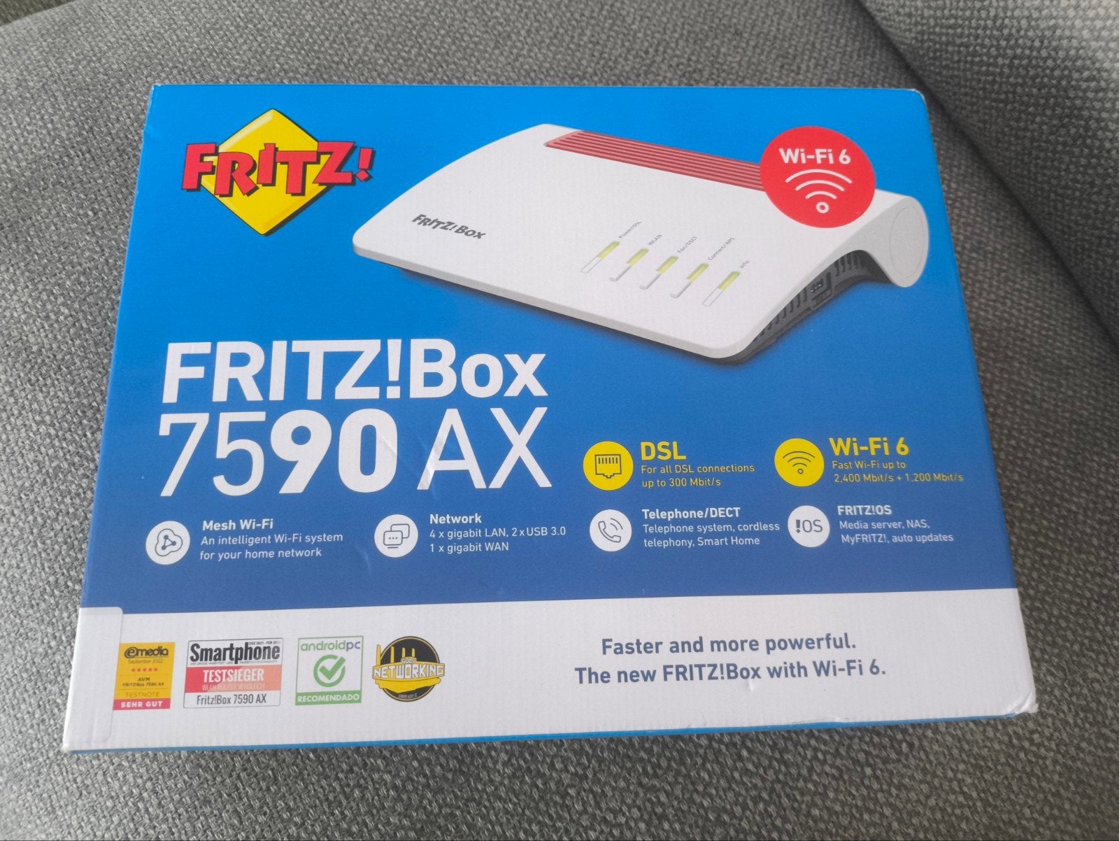 Fritzbox 7590AX nieuw en verzegeld in doos, Computers en Software, Routers en Modems, Ophalen, Nieuw, Router met modem, AVM FRITZ!Box