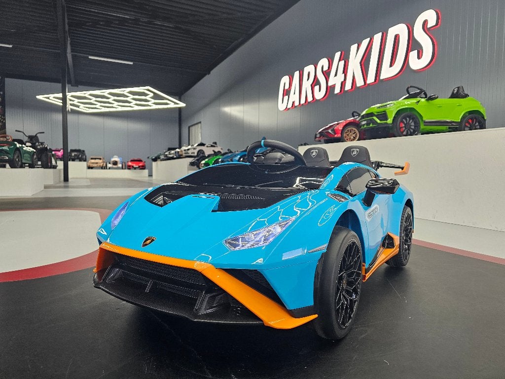 Kinderauto Lamborghini STO - 12 volt - drift - leren zit -RC