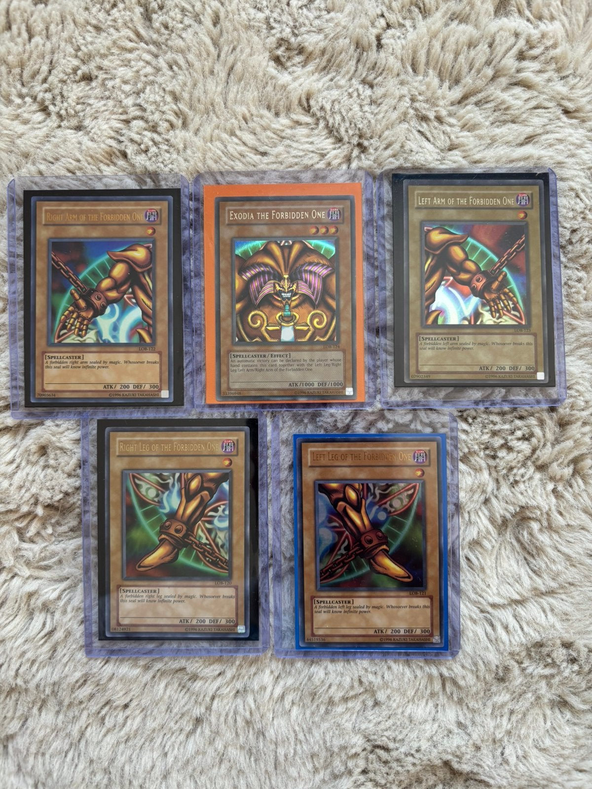 Exodia lob 124 complete set, Hobby en Vrije tijd, Verzamelkaartspellen | Yu-gi-Oh!, Ophalen of Verzenden, Zo goed als nieuw, Meerdere kaarten