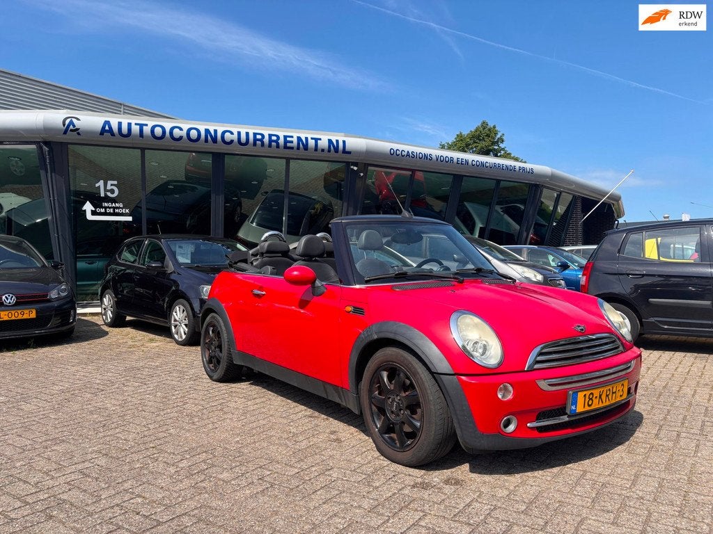 Mini Cabrio 1.6 One, Lees tekst, Read text., Auto's, Mini, Bedrijf, Te koop, Cabrio, ABS, Airbags, Airconditioning, Elektrische buitenspiegels