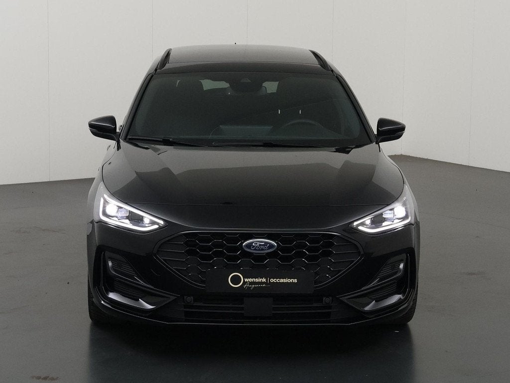 Ford Focus 1.0 EcoBoost Hybrid ST Line X | Afneembare Trekha, Auto's, Ford, Stof, Gebruikt, Automatische klimaatregeling, Zwart