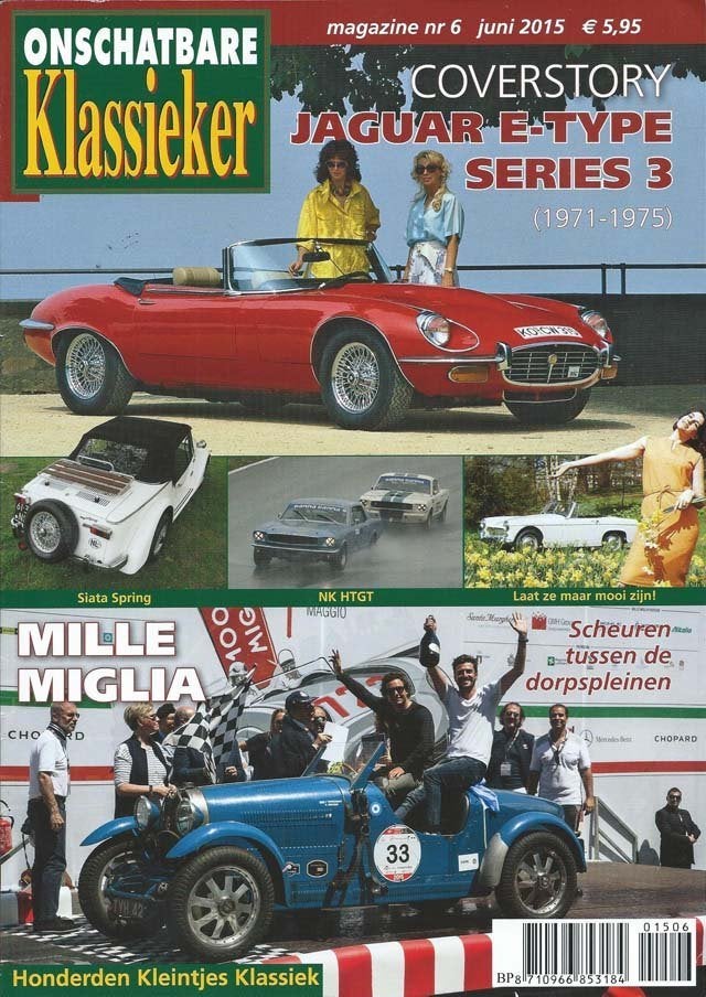 OK 6 2015 : Jaguar E-Type - Siata Spring - Lamborghini 3500, Ophalen of Verzenden, Gelezen, Algemeen
