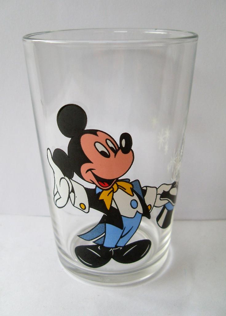 Mickey Mouse Glas Disney, Ophalen of Verzenden, Mickey Mouse, Zo goed als nieuw, Servies