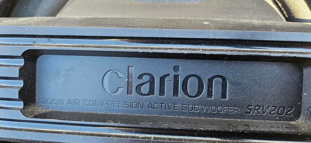 Clarion SRV202 actieve subwoofer voor auto, zonder kabels, Ophalen, Gebruikt