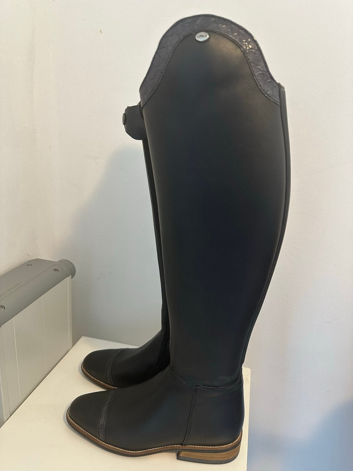 Donkerblauwe dressuur laarzen mt 39/39,5, Dieren en Toebehoren, Paardrijkleding, Ophalen, Dressuur, Schoeisel
