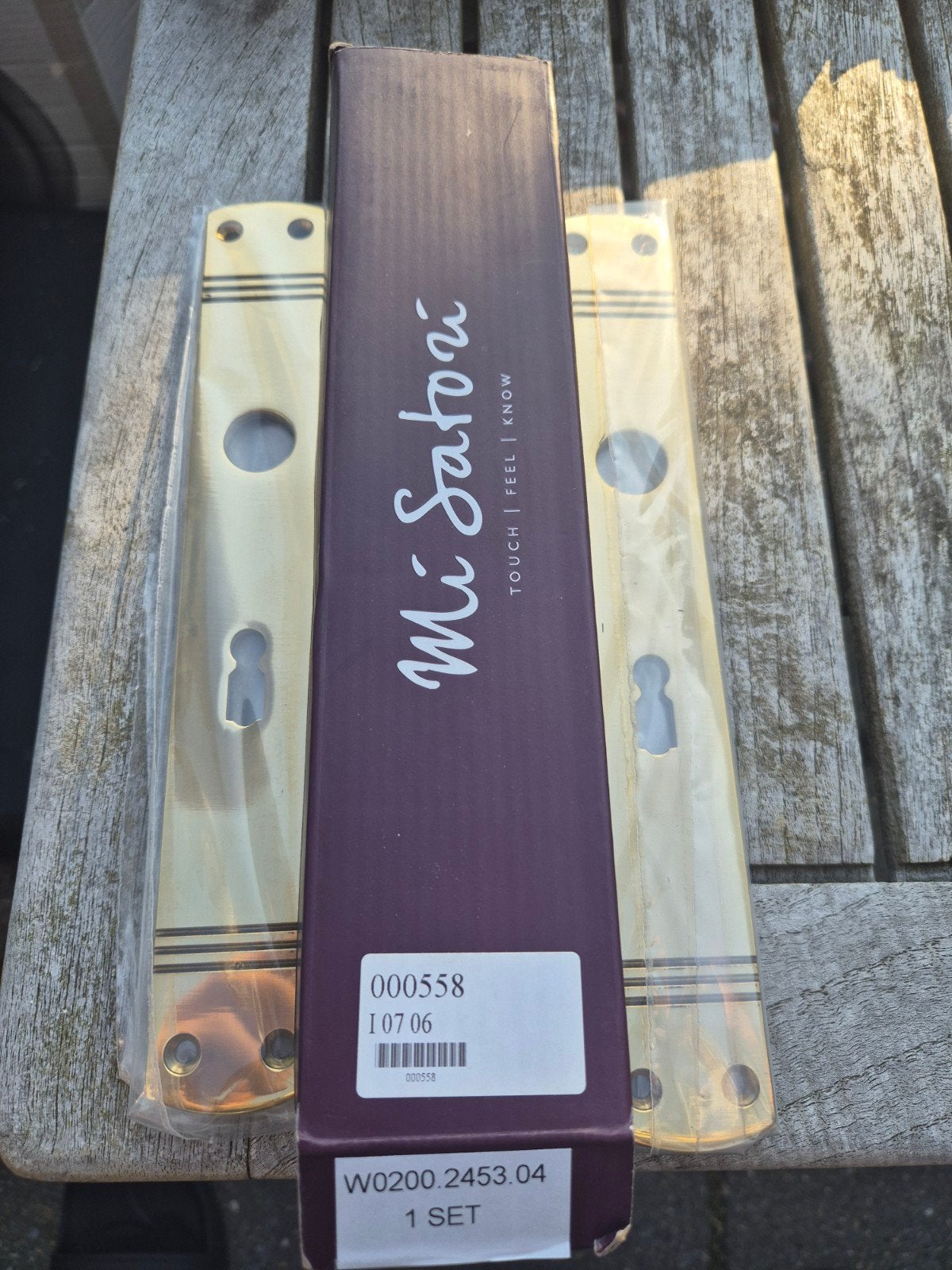 Mi Satori langschilden, Piet Boon deurbeslag, .., .., Koper of Messing, Nieuw