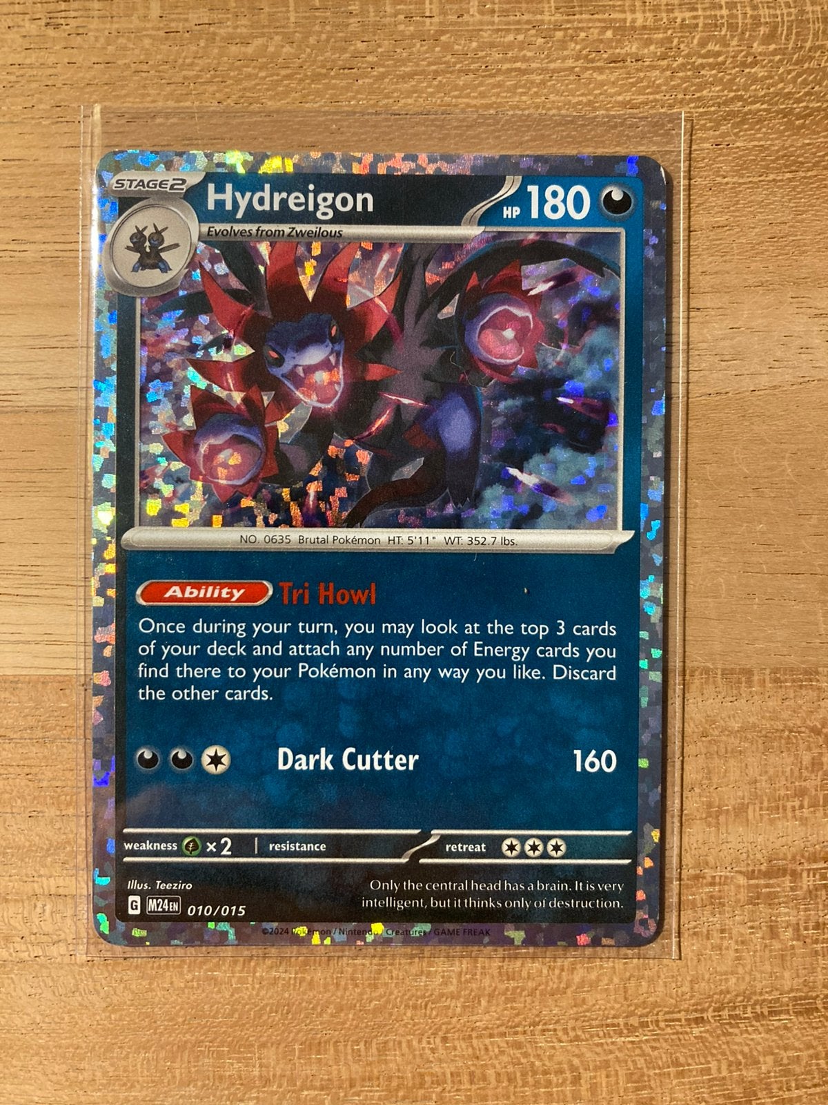 McDonald’s 2025 Pokemon Kaart Hydreigon 10/15 - Dragon Disco, Ophalen of Verzenden, Zo goed als nieuw, Losse kaart