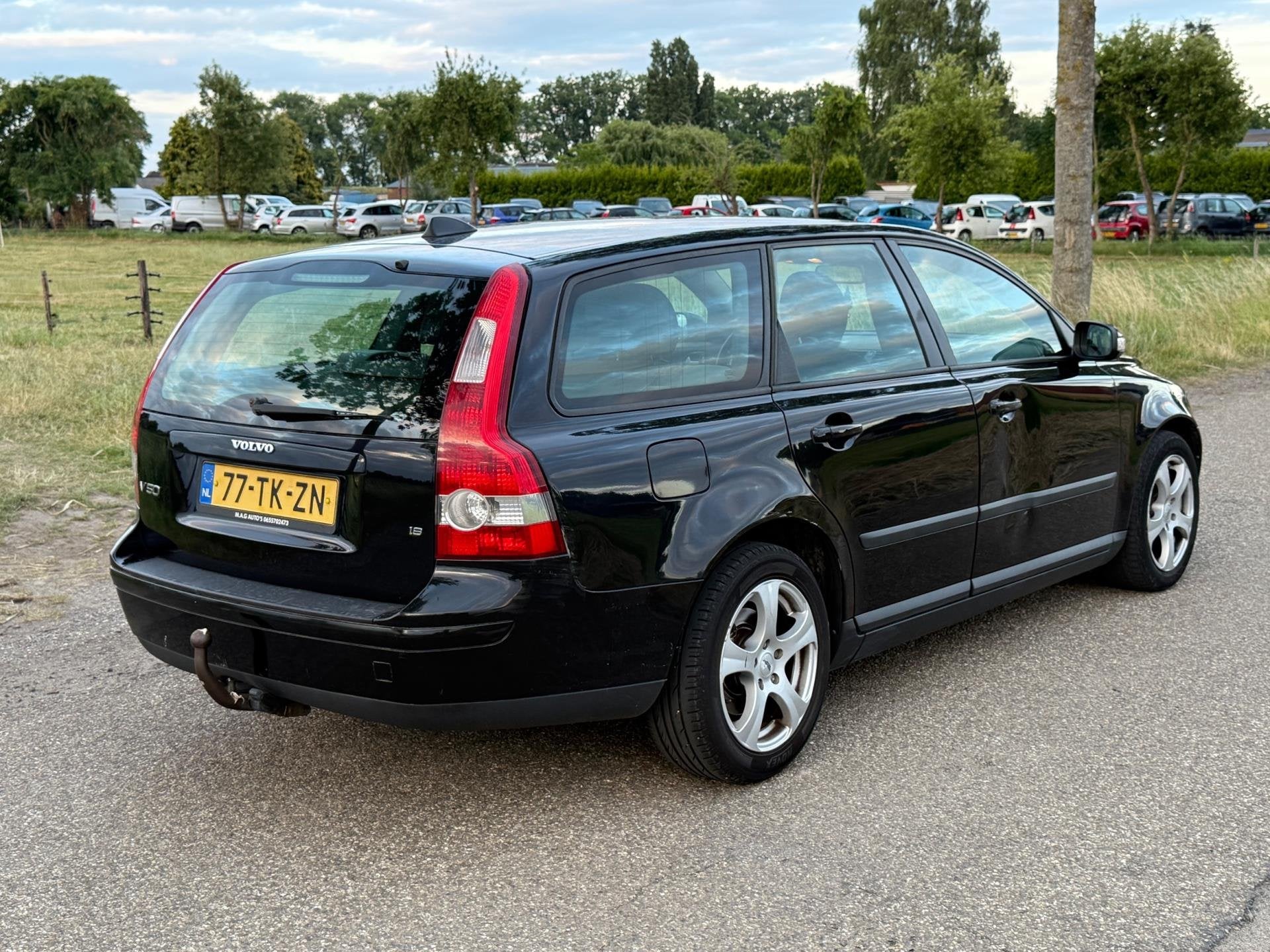 Volvo V50 1.8 Edition I Geen APK Airco NAP Vaste prijs, Auto's, Voorwielaandrijving, Zwart, 4 cilinders, Zwart