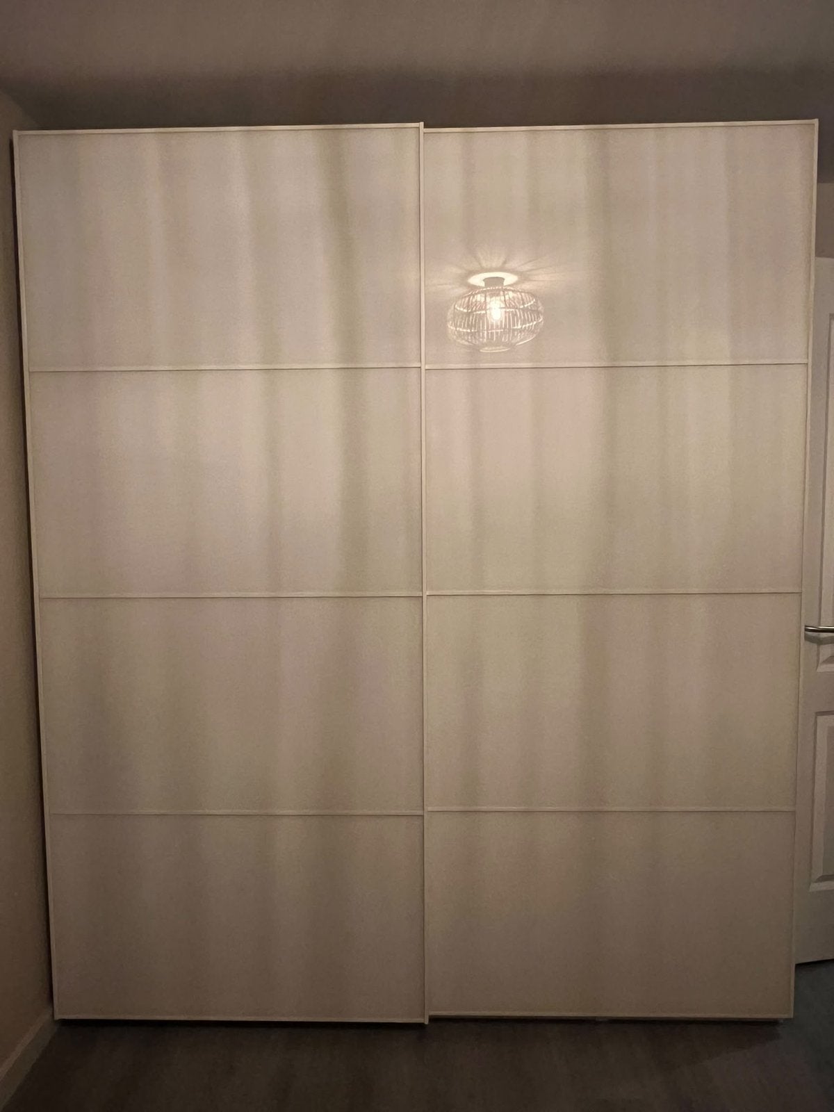 Grote kledingkast met schuifdeuren (200x236 cm), Ophalen, Gebruikt, 200 cm of meer, Met lade(s)