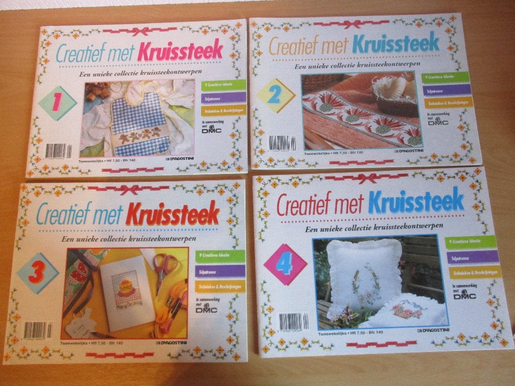 Creatief met kruissteek - met telpatronenboekjes, Ophalen of Verzenden, Zo goed als nieuw, Handborduren, Patroon