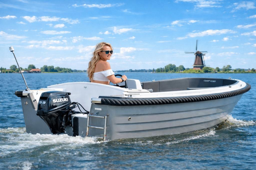 Coastliner 485 – Luxe Sloep | Nieuw | Vanaf €8.599,-, Watersport en Boten, Ophalen, Nieuw, Buitenboordmotor, Polyester