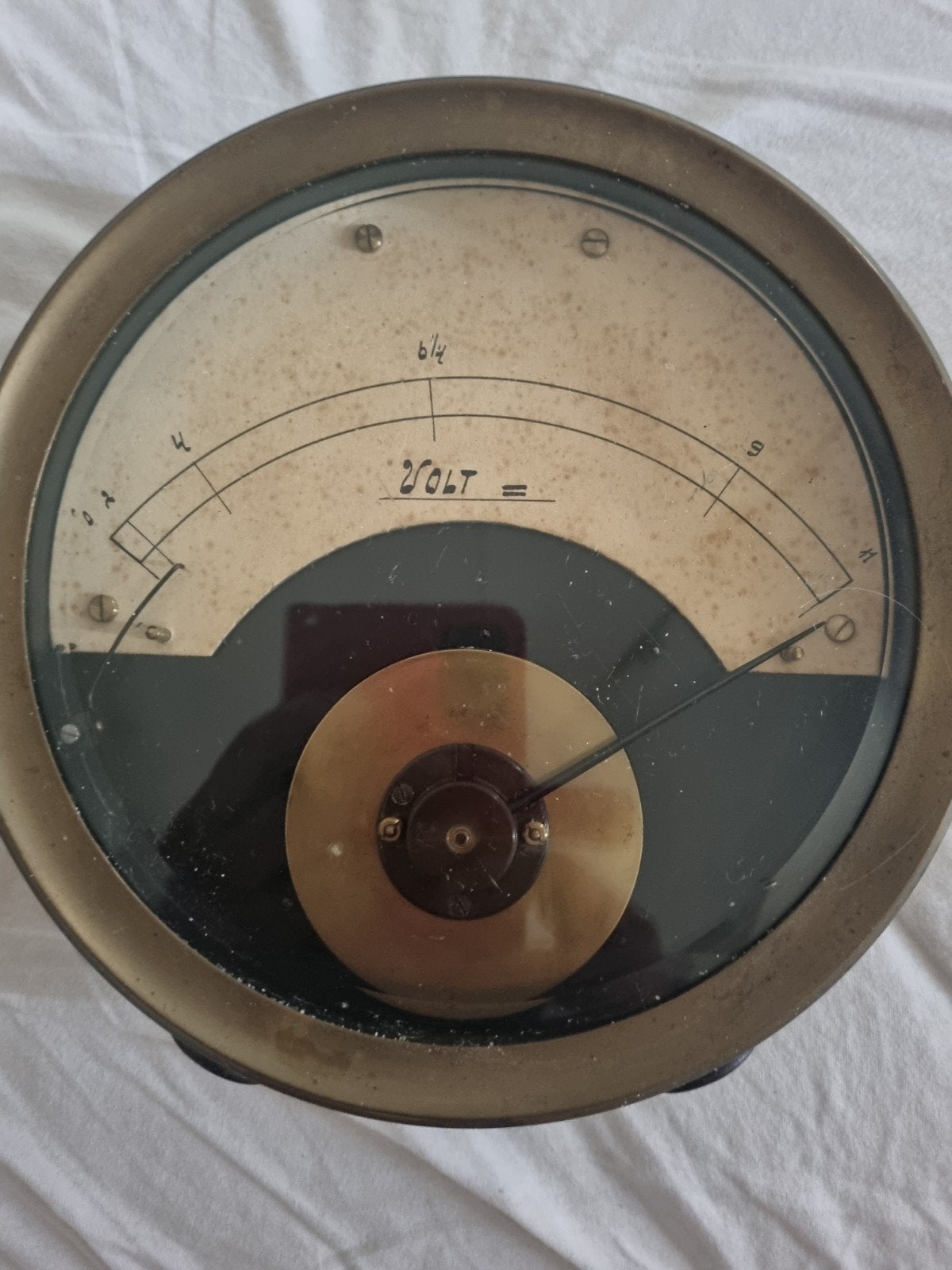 Antieke Voltmeter - Decoratief Meetinstrument, Ophalen of Verzenden