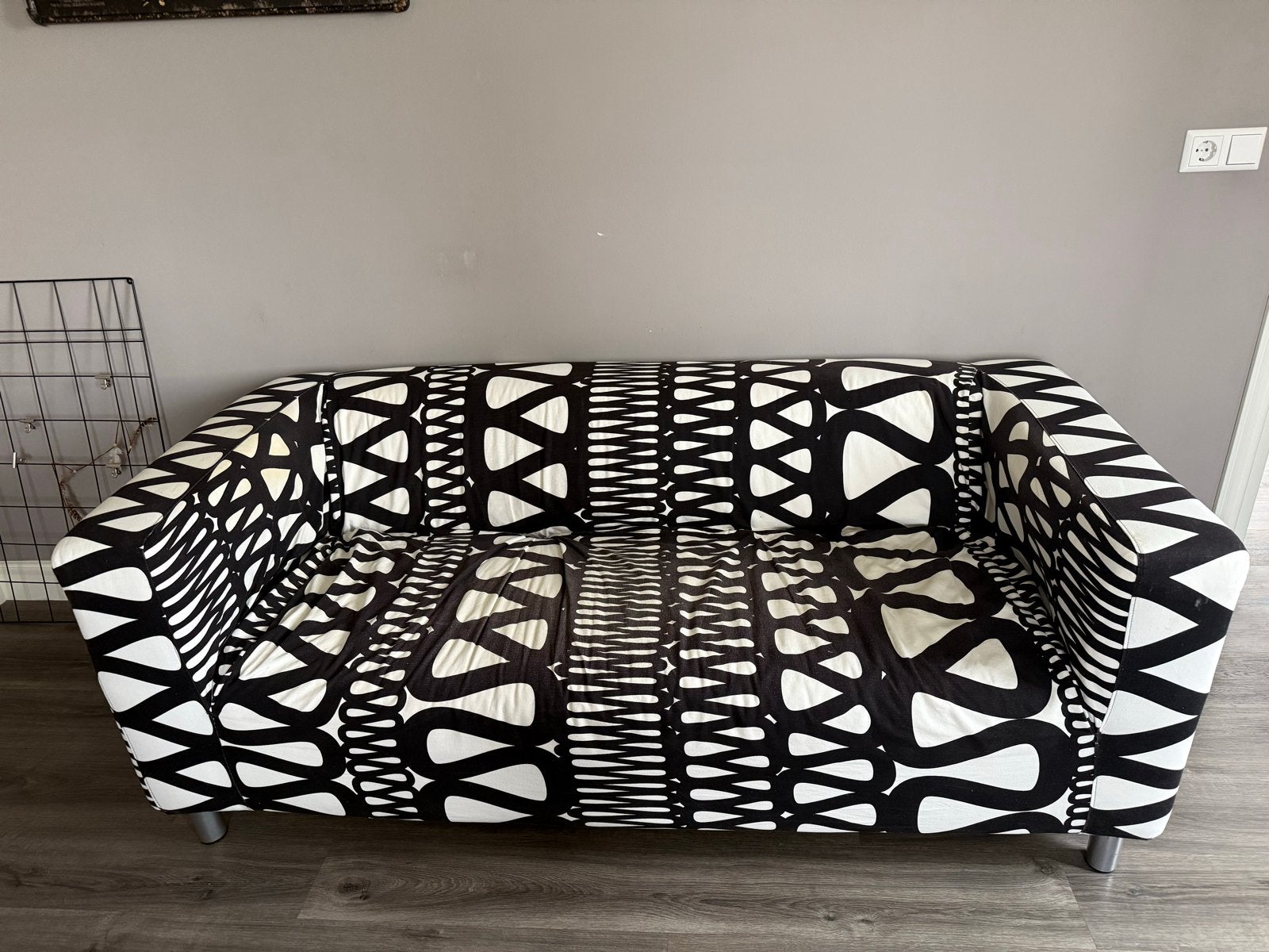 IKEA Klippan 2-zitsbank met opvallende hoes, Ophalen, Gebruikt, 150 tot 200 cm, Tweepersoons
