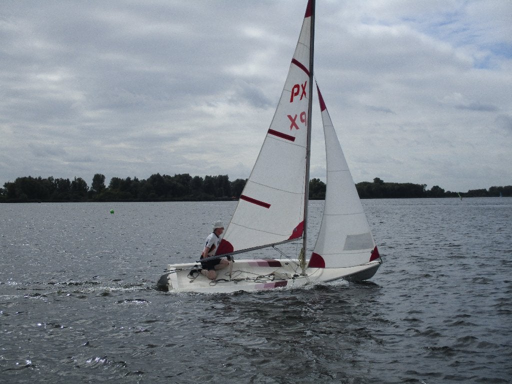 Sailart PX15  sportzeilboot met weg- en hellingtrailer, Watersport en Boten, Open zeilboten, Ophalen, Fok, Gebruikt, 2 m