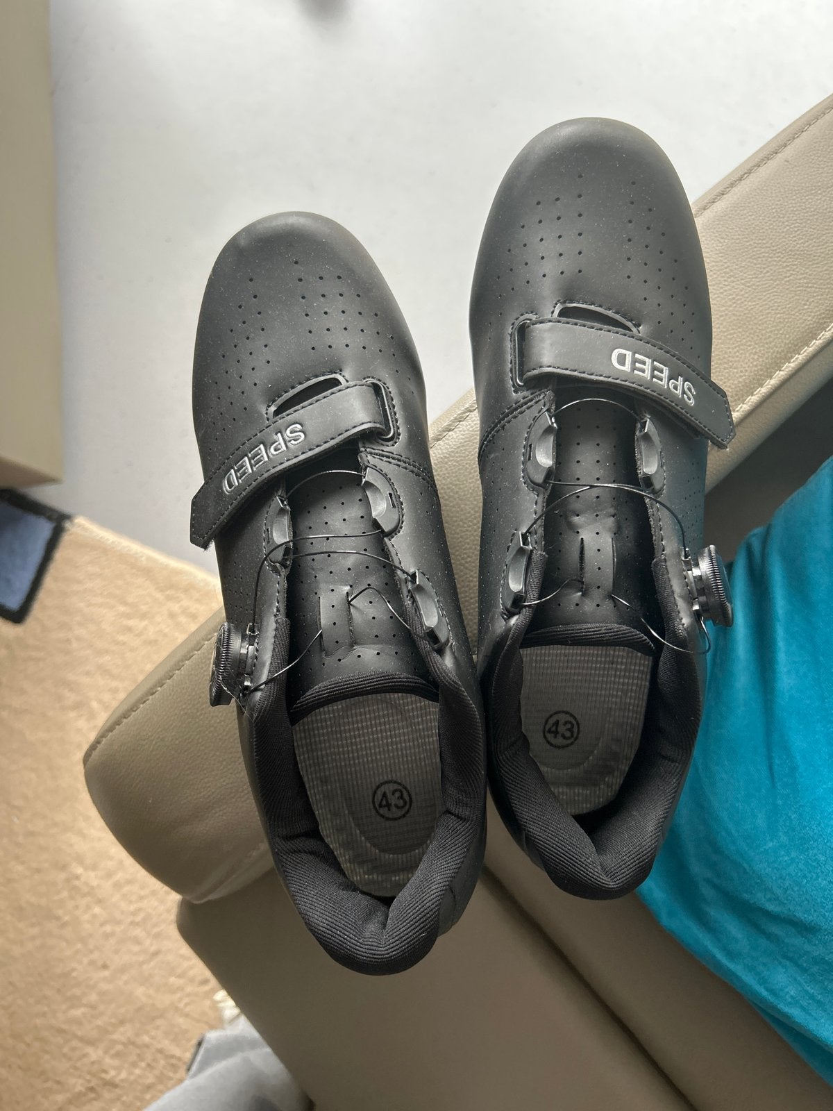 Zwarte fietsschoenen maat 43 met SPD-compatibele zool, Ophalen, Nieuw, Schoenen