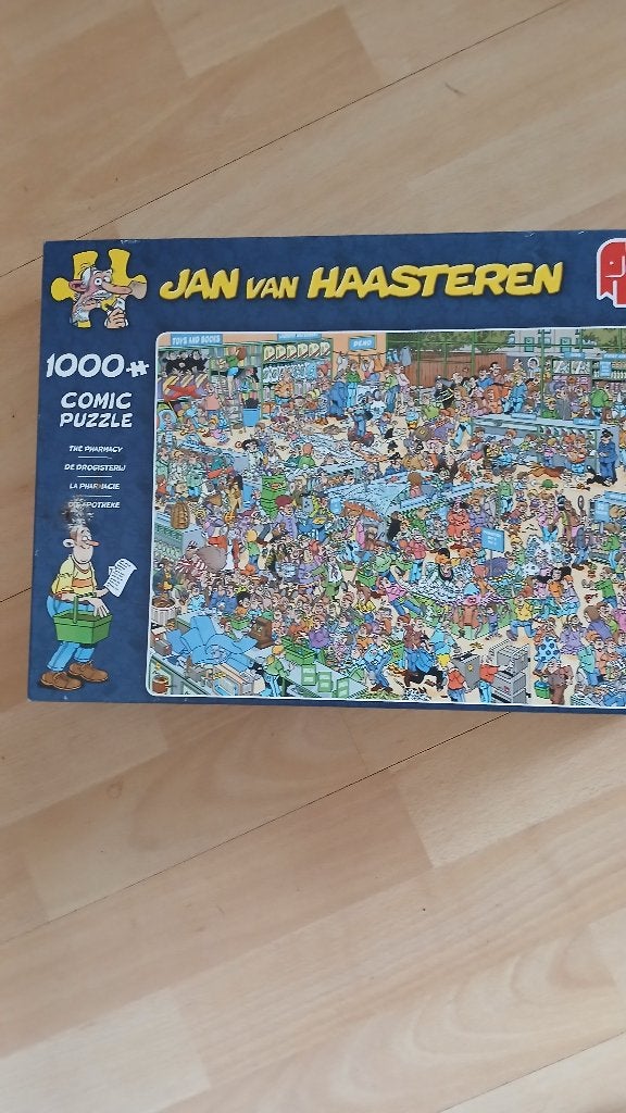 JAN VAN HAASTEREN PUZZELS DIE STUKJE MISSEN, Ophalen of Verzenden, 500 t/m 1500 stukjes, Zo goed als nieuw, Legpuzzel