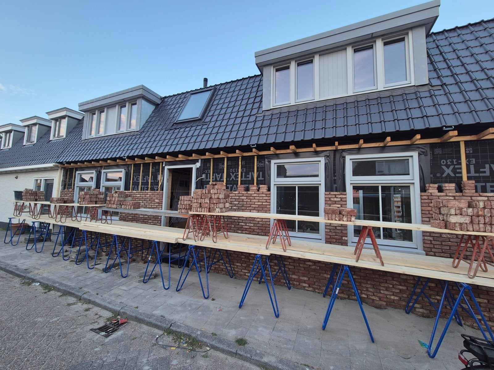 Vuren Steigerhout Gedroogd 32x200x5000mm PEFC, Ophalen, Gebruikt, 5 meter of hoger