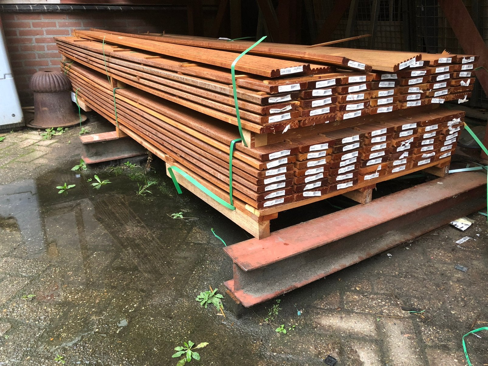 BANKIRAI nieuwe hardhouten vlonderplanken, Tuin en Terras, Ophalen of Verzenden, Nieuw, Hout