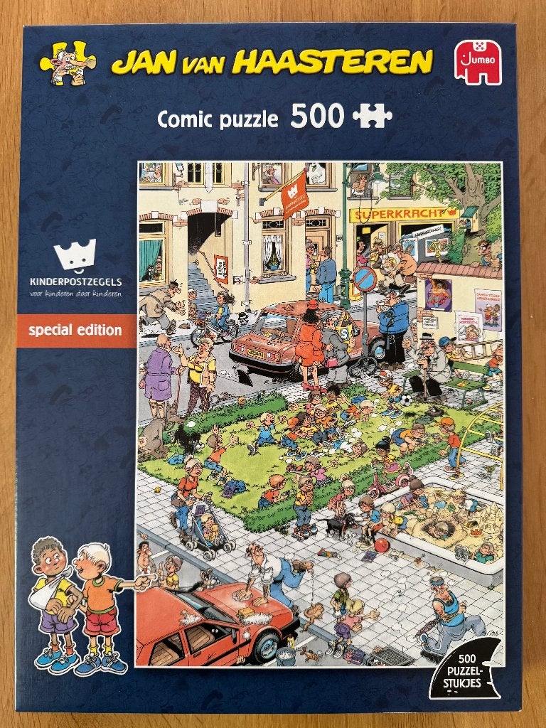 Jan van Haasteren, kinderpostzegels, 500 stukjes, Ophalen of Verzenden, 500 t/m 1500 stukjes, Zo goed als nieuw, Legpuzzel