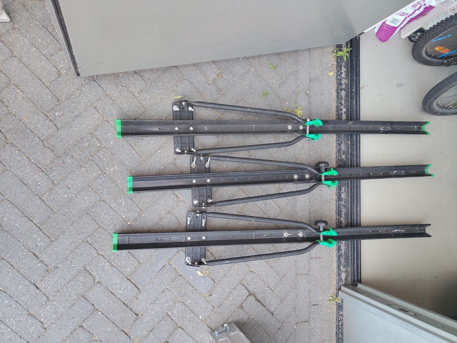 Fietsendrager voor 3 fietsen - Dakmontage of op bagagewagen, Ophalen, Gebruikt