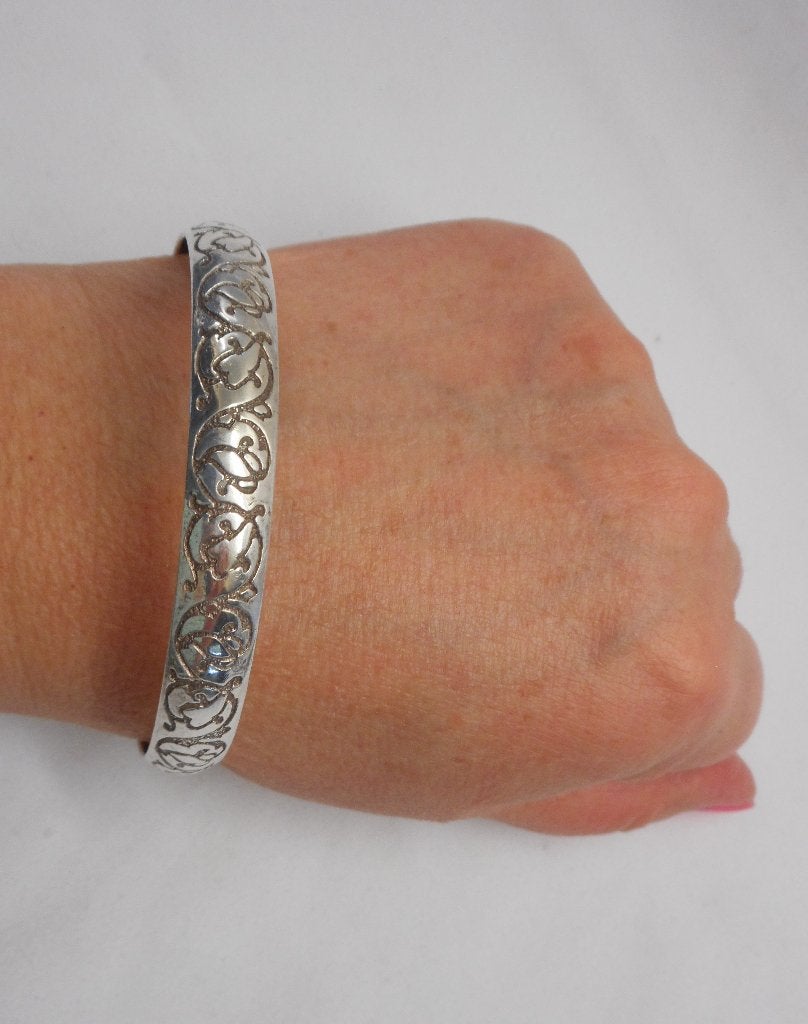 Zilveren antieke aanschuif armband nr.214