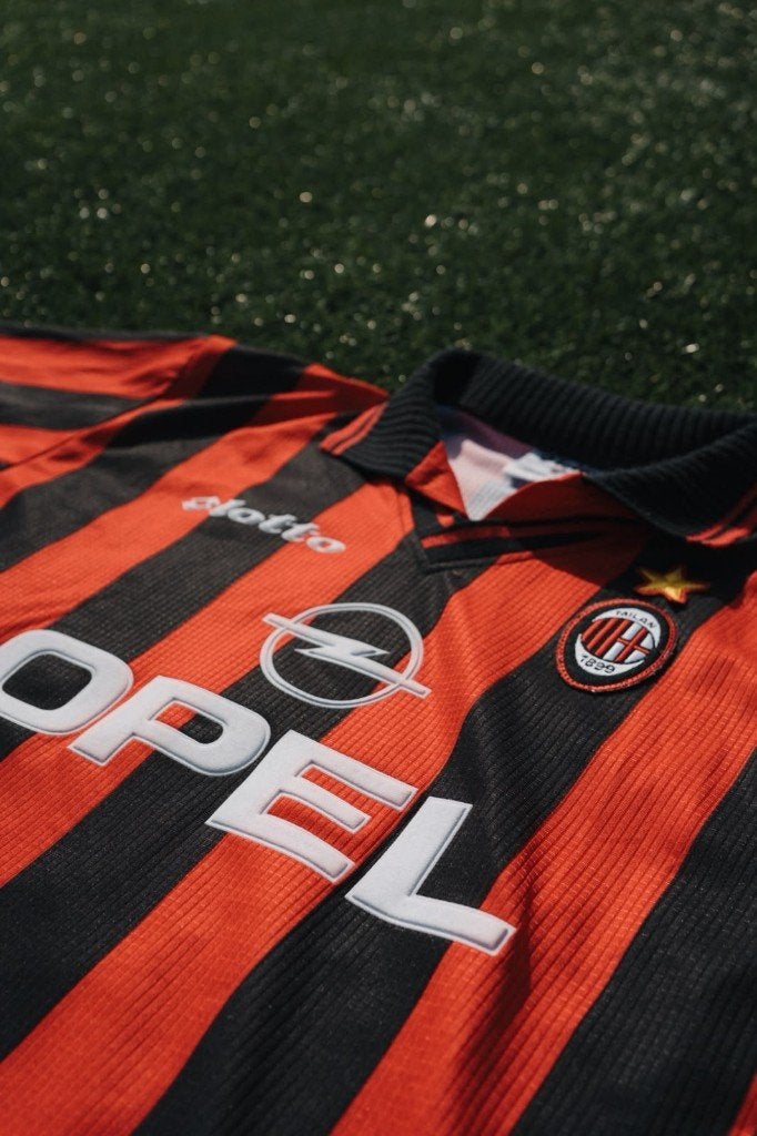 AC MILAN 1995/96 LOTTO OPEL HOME – XL, Maat XL, Ophalen of Verzenden, Shirt