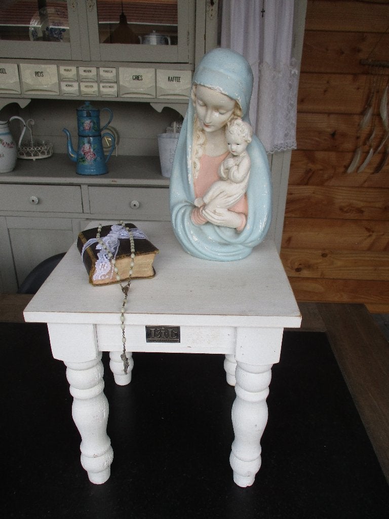 wit brocante tafeltje, Ophalen of Verzenden