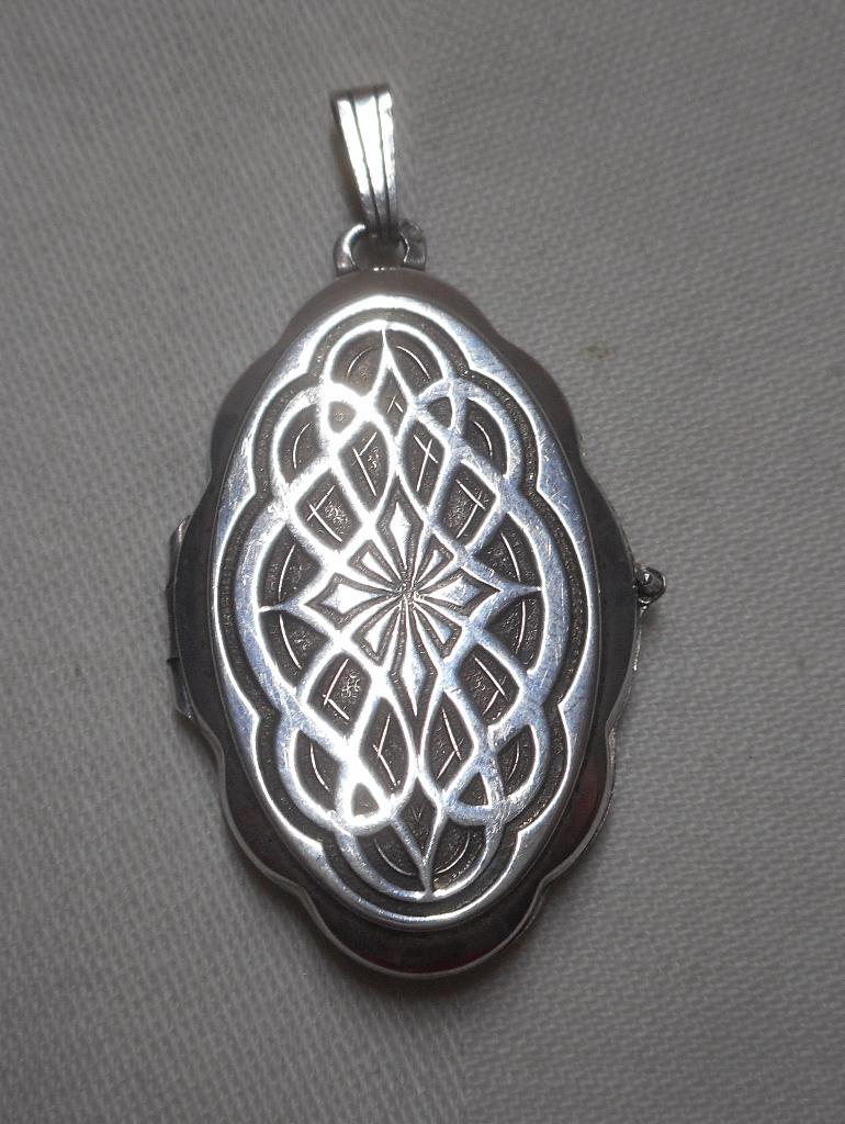 Zilveren K&L vintage medallion hanger nr.087, Verzenden, Zo goed als nieuw, Zilver, Zilver