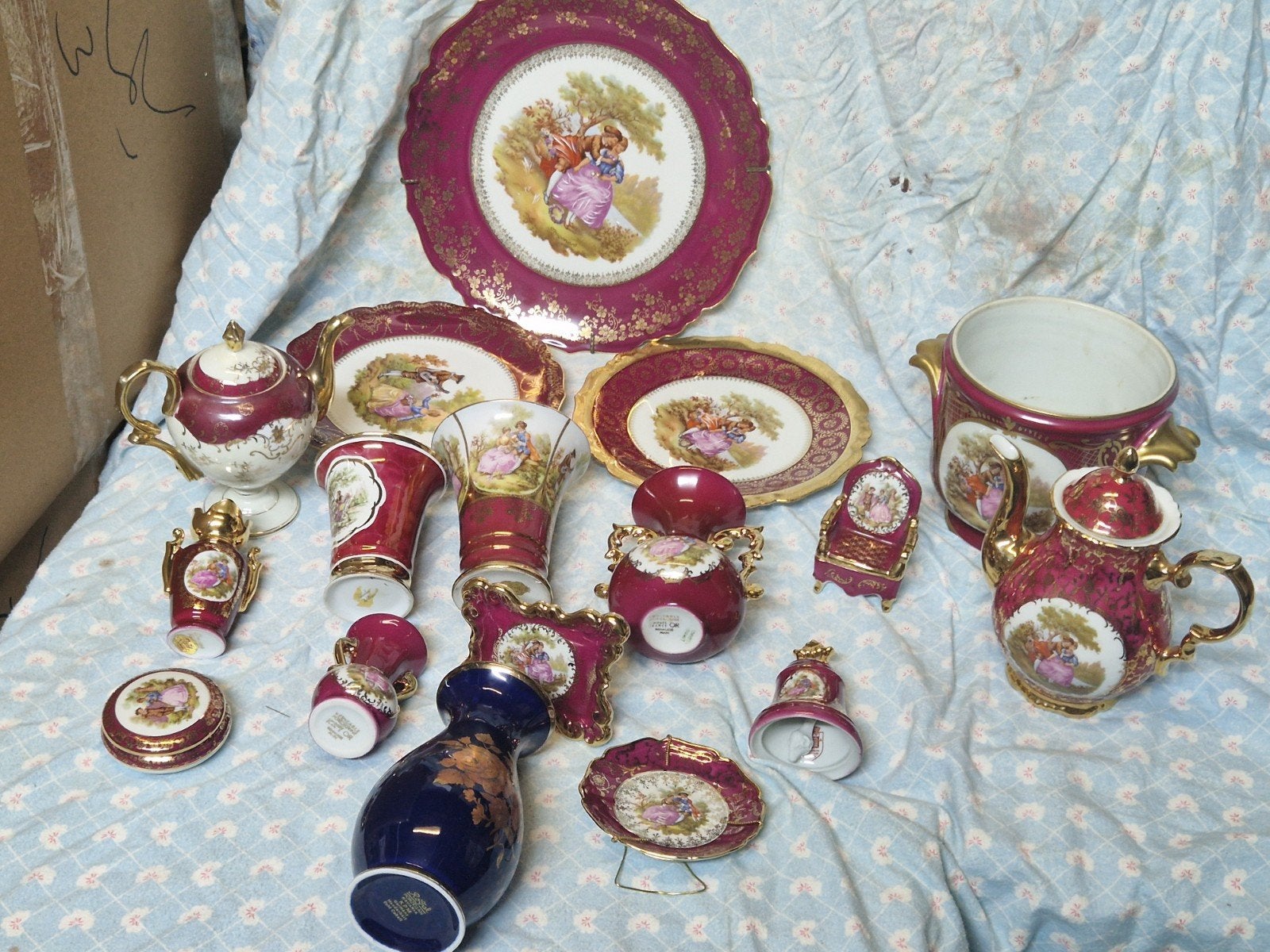 Limoge porslijne, Ophalen of Verzenden, Zilver, Overige materialen
