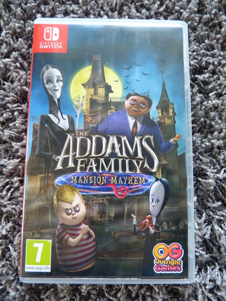 The Addams Family Mansion Mayhem Nintendo Switch 1&2, Avontuur en Actie, 1 speler, Ophalen of Verzenden, Zo goed als nieuw