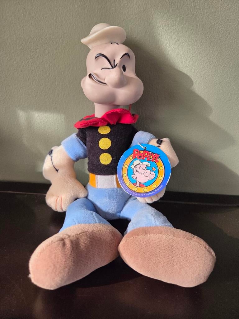 Popeye de Zeeman knuffel met label, Ophalen of Verzenden, Zo goed als nieuw, Overige typen
