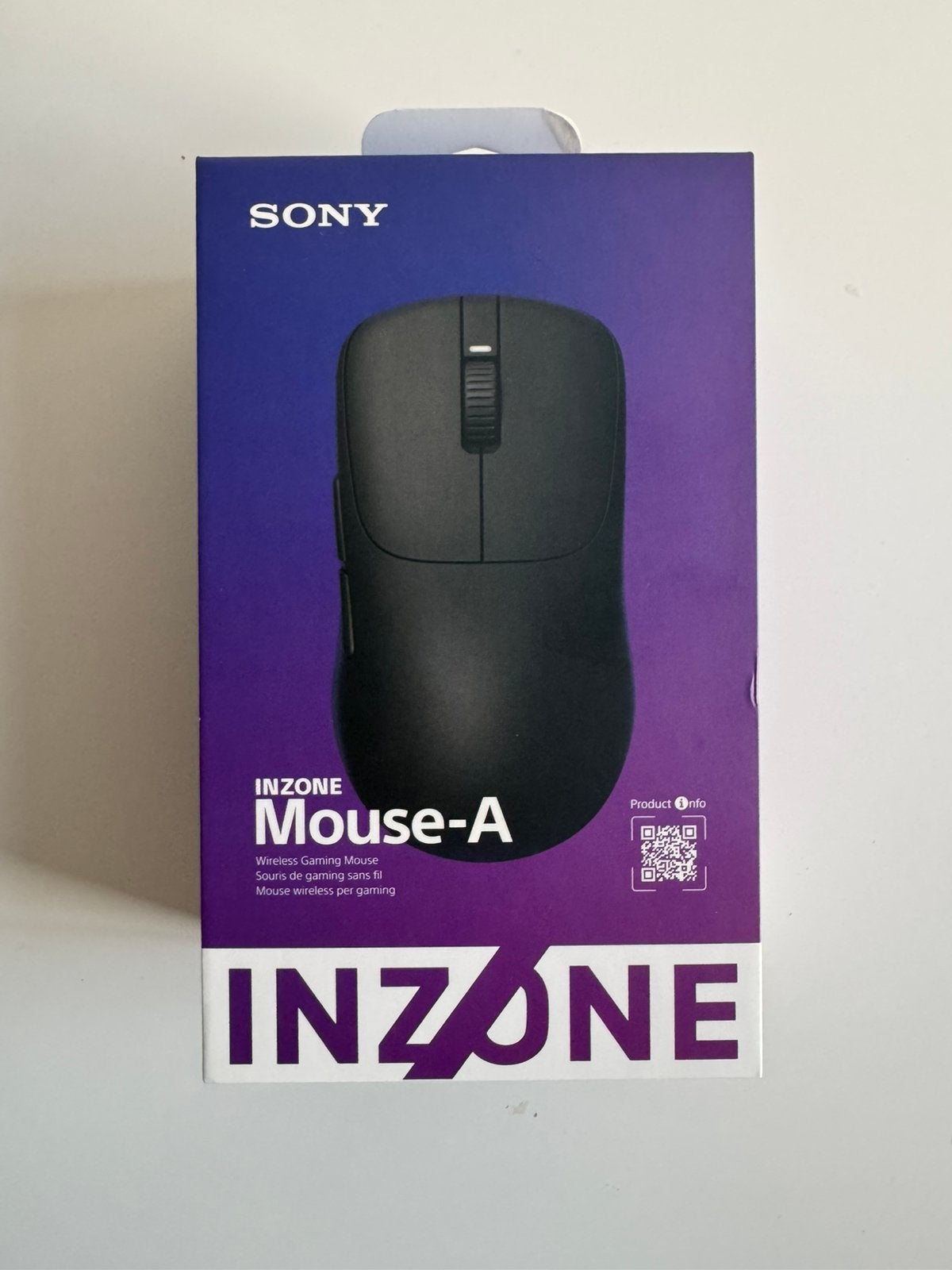 Sony INZONE Mouse-A draadloze gamingmuis, ultralicht 48,4g, Ophalen, Nieuw