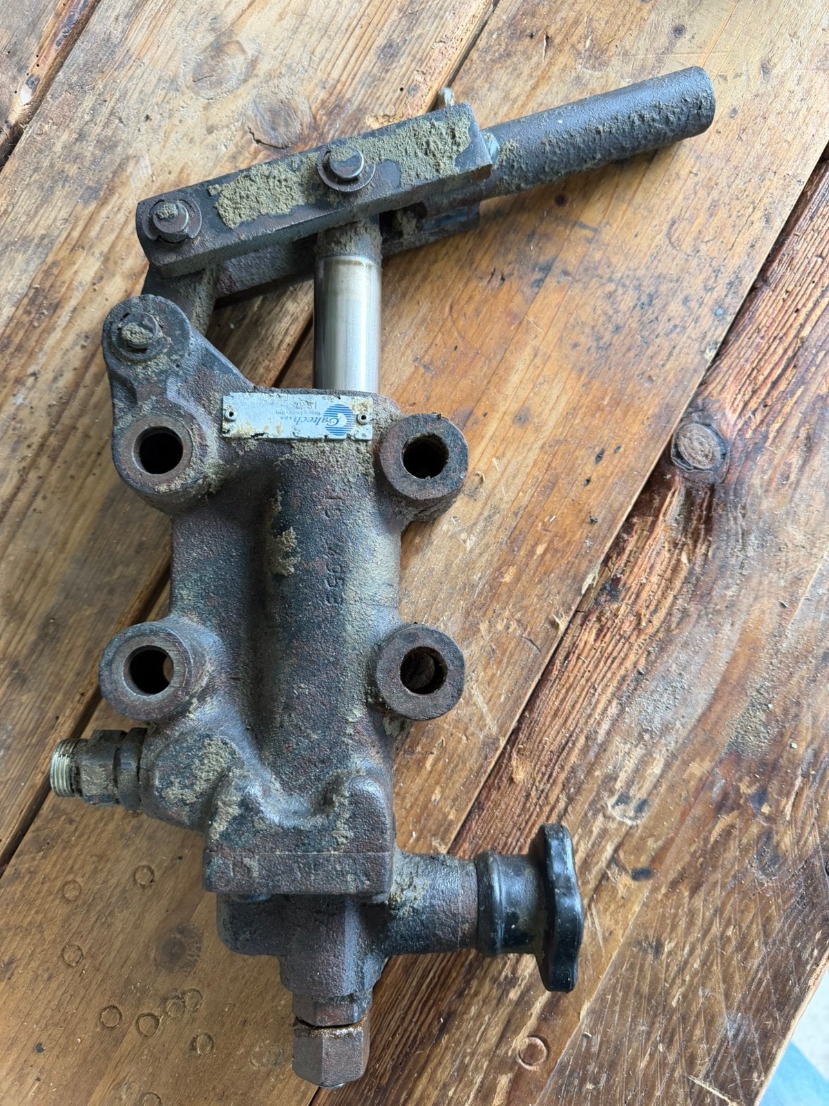 Hydrauliek handpomp, Ophalen of Verzenden, Gebruikt