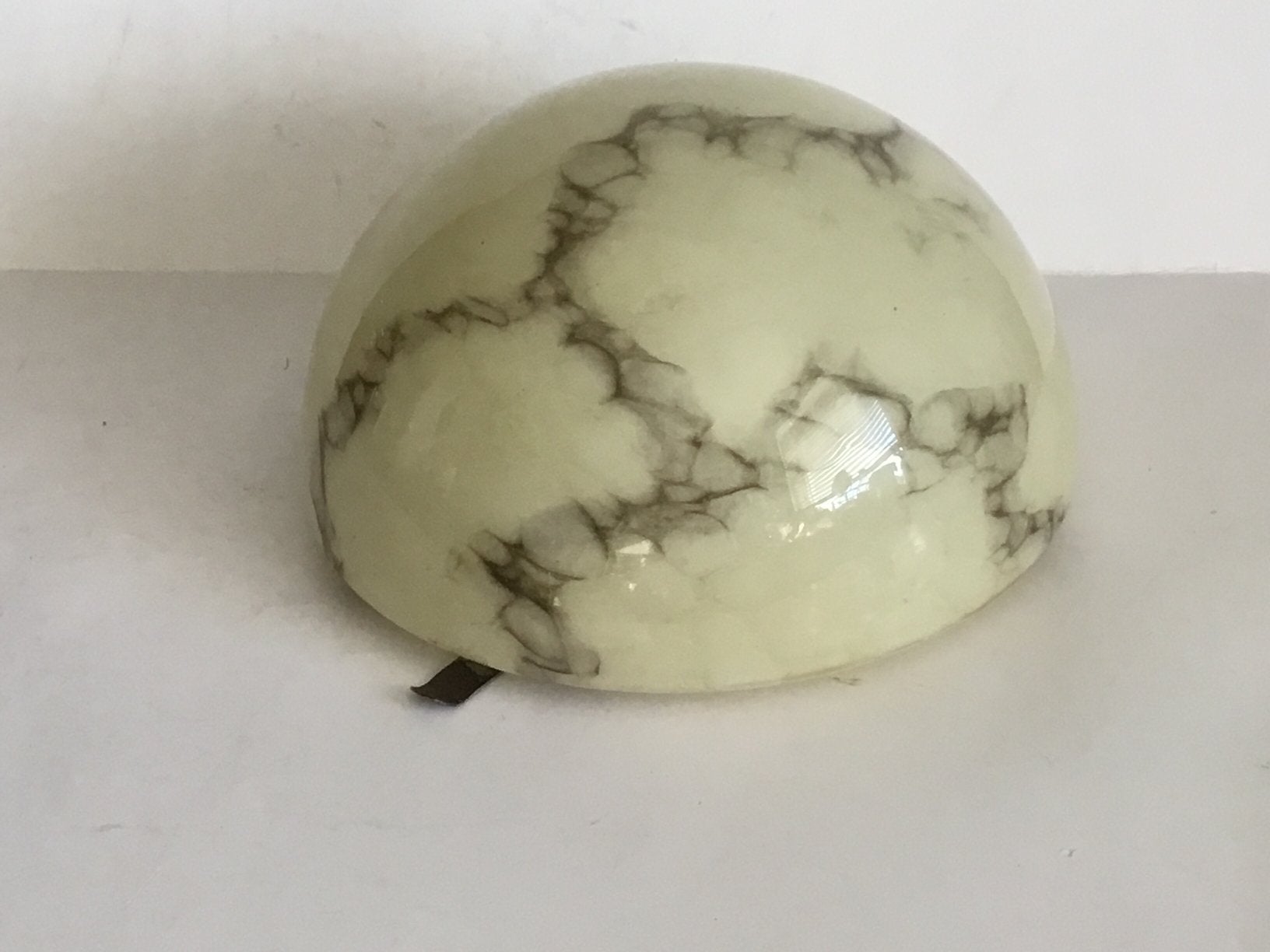 Gispen plafonniere Art Deco gemarmerd glas jaren 30, Ophalen