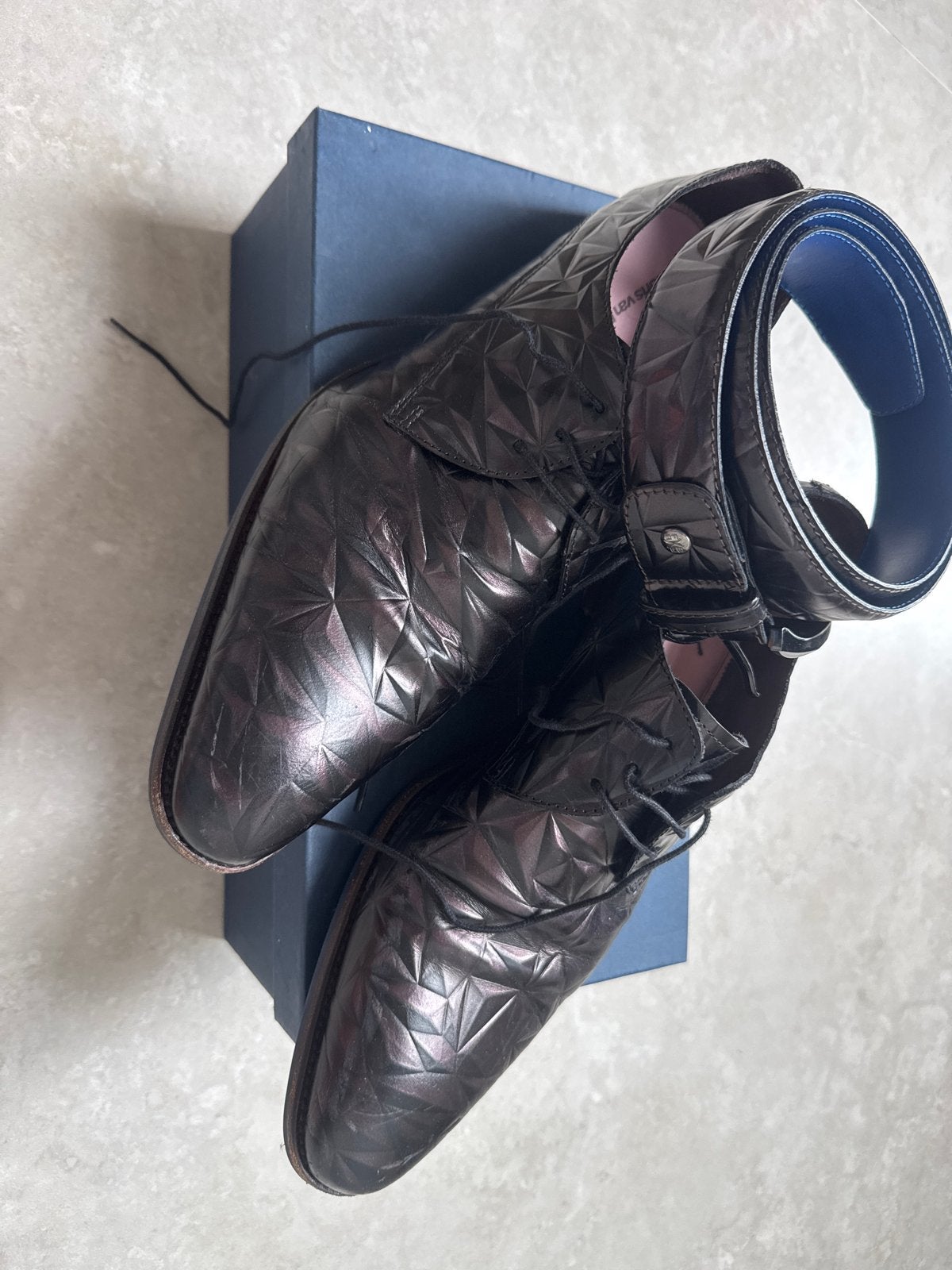 Floris van Bommel Veterschoenen met Riem - Maat 45, Overige kleuren, Ophalen of Verzenden, Gedragen, Veterschoenen