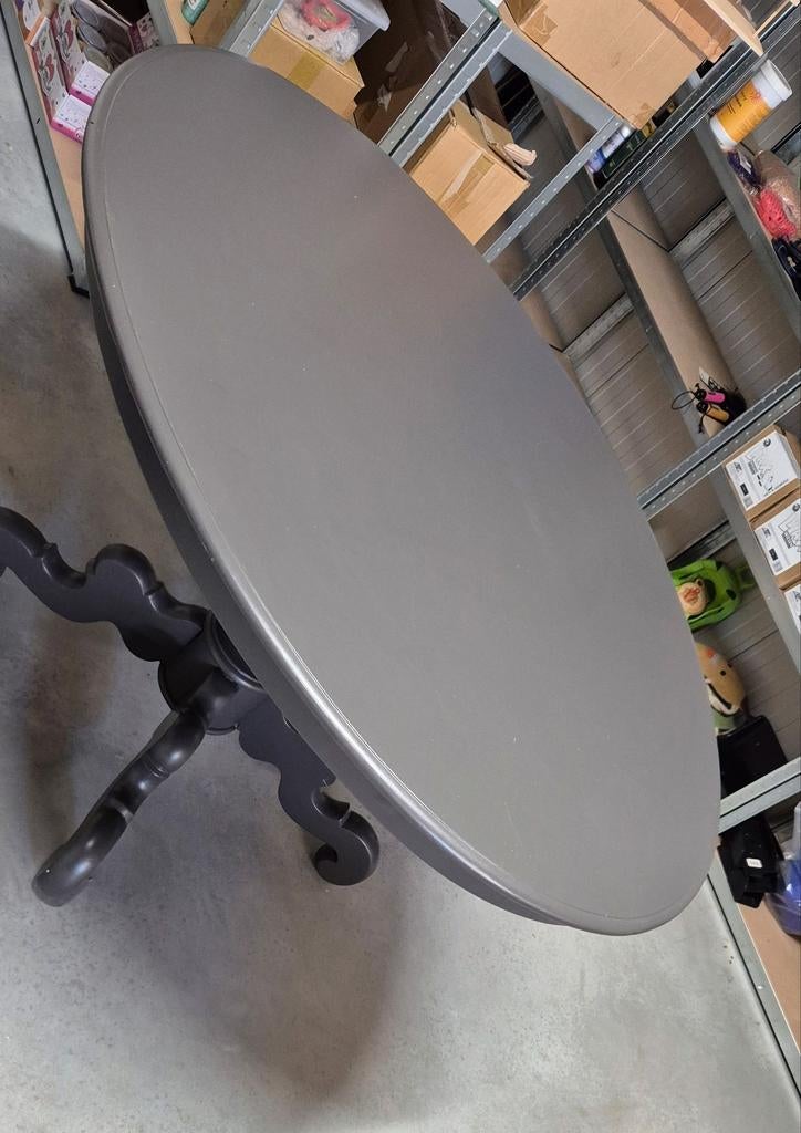 Massief houten ovale tafel - Klassiek design, Ophalen, Gebruikt, Klassiek, Vier personen