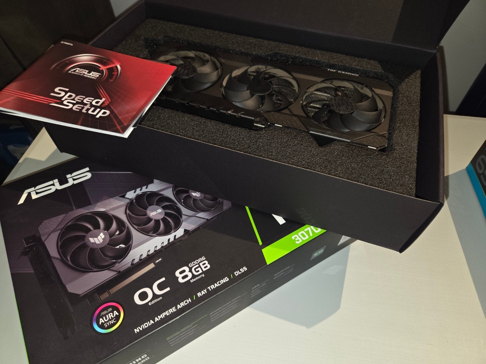 ASUS TUF Gaming GeForce RTX 3070 OC 8GB GDDR6 Videokaart, GDDR6, PCI-Express 4, Ophalen of Verzenden, Zo goed als nieuw